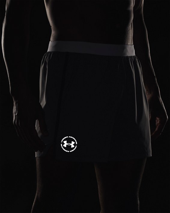 Men's UA Run Up The Pace 5" Shorts, White, pdpMainDesktop image number 4